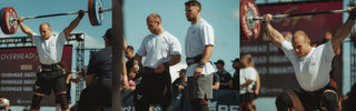 Athleten in ihrer Competiton tragen die Lifters Wear Gym Wear für Herren.